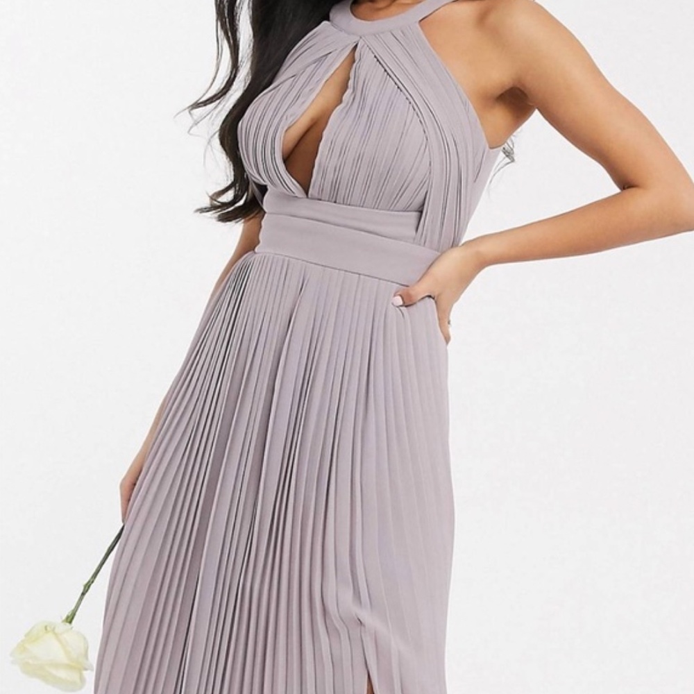 TFNC London Prague Maxi Dress Gray - Size 10